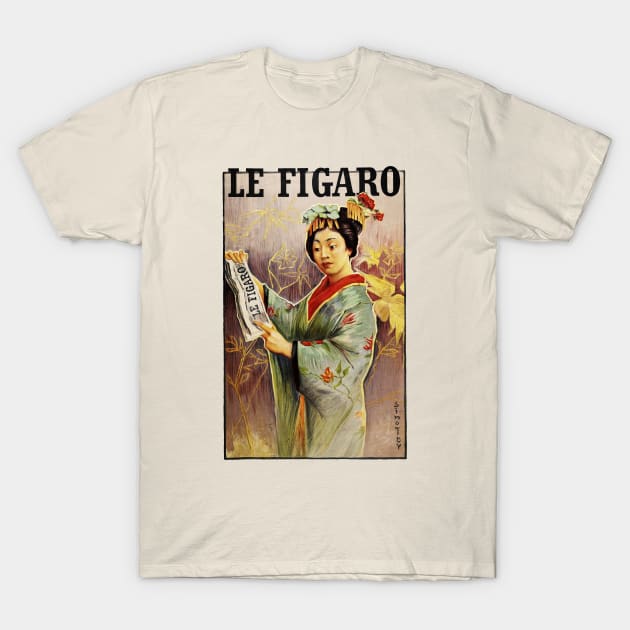 Le Figaro Cover Art T-Shirt by UndiscoveredWonders